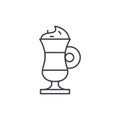 Cappuccino line icon concept. Cappuccino vector linear illustration, symbol, sign
