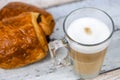 Cappuccino and pain au chocolat