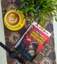 Cappuccinos, watches and books Royalty Free Stock Photo