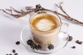 Cappuchino decoration Royalty Free Stock Photo