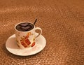 Cappucinno morning design Royalty Free Stock Photo