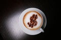 Cappucino with dollar sign Royalty Free Stock Photo