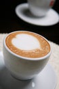 Cappucino with heart shape Royalty Free Stock Photo