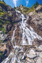 Capra waterfall in Fagaras mountains, Romania Royalty Free Stock Photo