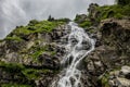 Waterfall next to Transfagarasan Road in Romania