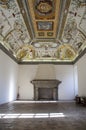 Circular courtryard of Farnese palace at Caprarola Royalty Free Stock Photo