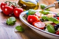 Caprese. Caprese salad. Italian salad. Mediterranean salad. Italian cuisine. Mediterranean cuisine. Royalty Free Stock Photo