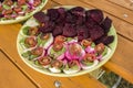 Caprese salad with betterave Royalty Free Stock Photo