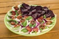 Caprese salad with betterave