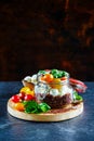 Caprese salad with quinoa Royalty Free Stock Photo