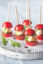 Caprese salad skewer appetizers