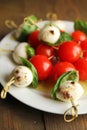 Caprese tapas Royalty Free Stock Photo