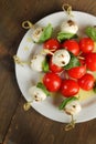 Caprese tapas Royalty Free Stock Photo