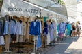 Shopping on Capri. Outdoors store on the streets of Anacapri