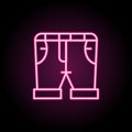 Capri, clothes, denim neon icon. Simple thin line, outline vector of clothes icons for ui and ux, website or mobile application