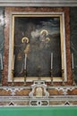 Capri - Dipinto della Sacra Famiglia nella Chiesa di Santo Stefano Royalty Free Stock Photo