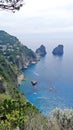 Capri, Faraglioni view from belvedere Royalty Free Stock Photo