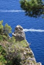 Capri island in a beautiful summer day Royalty Free Stock Photo