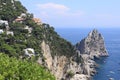 Capri island in a beautiful summer day Royalty Free Stock Photo