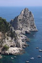 Capri island in a beautiful summer day Royalty Free Stock Photo