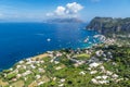 Capri island in a beautiful summer day in Italy Royalty Free Stock Photo