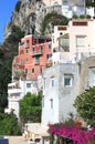 Capri island in beautiful summer day in Mediterranean Sea Coast, Italy. Royalty Free Stock Photo