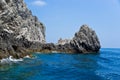 Capri island coastline, Italy. Royalty Free Stock Photo
