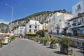 Capri, Italy - April 22, 2007: Boat for tourists in the Marina Grande harbor Royalty Free Stock Photo