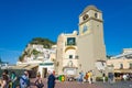 Piazza Umberto, knows as La Piazzetta, Capri Island, Italy Royalty Free Stock Photo