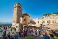 Piazza Umberto, knows as La Piazzetta, Capri Island, Italy Royalty Free Stock Photo