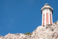 Capri, Italy. Lighthouse of Punta Carena on the south western coast of Capri, Amalfi Coast, Italy. Royalty Free Stock Photo