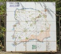 Capri, Naples, Italy. Directions of the city hand painted on ceramics Royalty Free Stock Photo