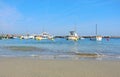 Capri, Naples, Italy. The harbor of the village Marina Grande Royalty Free Stock Photo