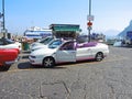 Capri, Napoli. Typical taxi without roof waiting for clients