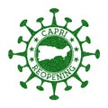 Capri Reopening Stamp.