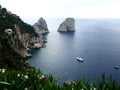Capri: rocks on the water
