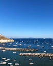 Capri view from Procida island