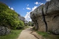 Capricious formations of calcareous rock and limestone in the Enchanted City of Cuenca