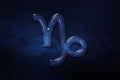 Capricorn zodiac sign, blue sky, Horoscope Astrology background, Capricorn horoscope symbol