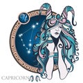 Capricorn. Zodiac sign Royalty Free Stock Photo