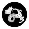 Capricorn zodiac sign, horoscope symbol, vector illustration Royalty Free Stock Photo