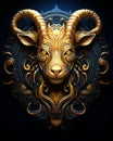 Capricorn zodiac sign illustration for daily horoscope creation with individual readings