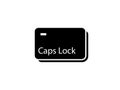 Caps Lock key icon Royalty Free Stock Photo
