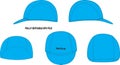 caps Mock ups template Royalty Free Stock Photo
