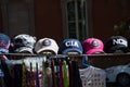 Caps for sale on the street in Washington DC Royalty Free Stock Photo