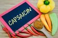 Capsaicin in Chili peppers Royalty Free Stock Photo