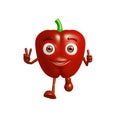 Capsicum character with run pose