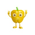 Capsicum character with win pose