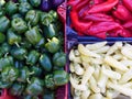 Capsicum Varieties, Farmers Market, Greece