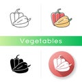 Capsicums icon Royalty Free Stock Photo